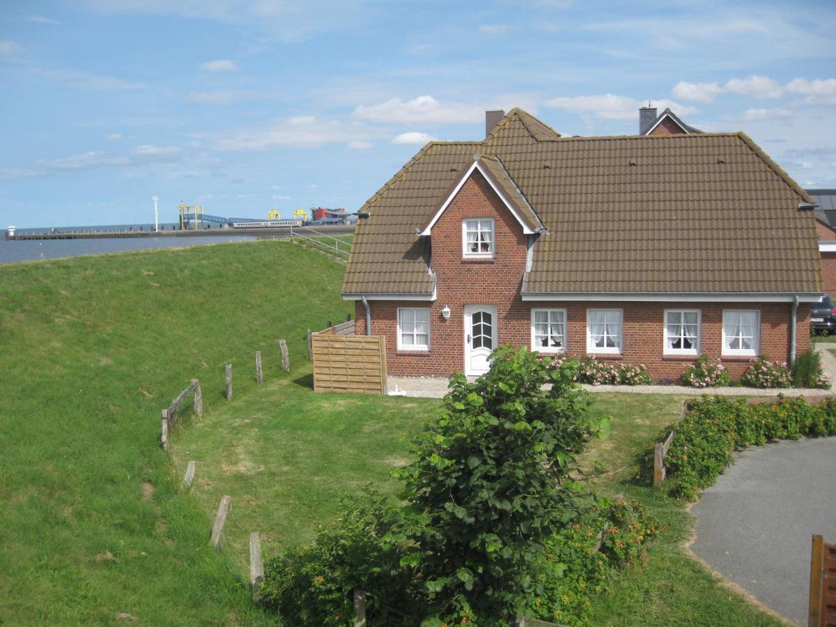 Direkt Am Deich - Ferienwohnung Amrum Im Gaestehaus Am Badedeich Dagebüll المظهر الخارجي الصورة