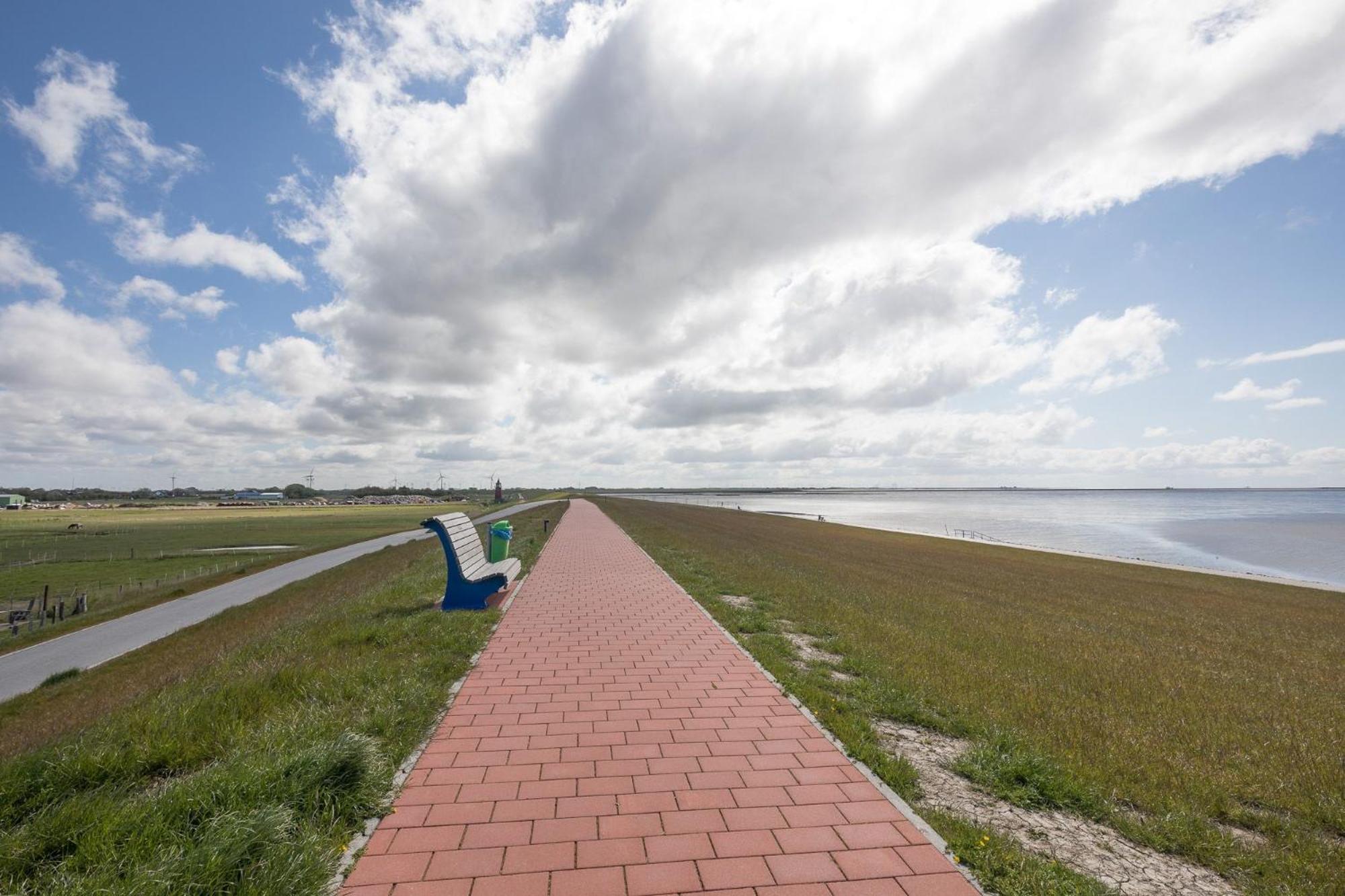 Direkt Am Deich - Ferienwohnung Amrum Im Gaestehaus Am Badedeich Dagebüll المظهر الخارجي الصورة